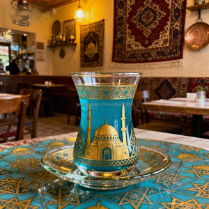 <span class=keywords><strong>Bicchieri</strong></span> da tè <span class=keywords><strong>turchi</strong></span> e piattini in vetro trasparente tazze da tè e piattini accentati tazza da tè turco - Product Image 4