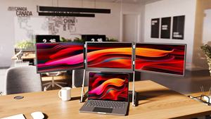 Ultra-Slim 15.6" IPS LED Full HD 60Hz Triple Laptop <b>Extender</b> <b>Plug</b> Play Portable Monitor Business Win/Mac/Android Type-C - Product Image 1