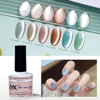 Vernis Gel UV Magnétique Transparent Effet Œil de Chat Pastel Frais, Style Français, DIY, Non Toxique, Écologique, Végétalien, Longue Durée, Flacon – Idéal pour l'Été