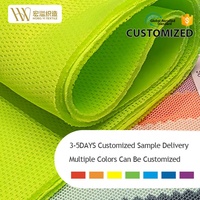 Tissu en maille tricotée chaîne durable, respirant et à séchage rapide, personnalisable par sublimation, couleurs variées, pour empeignes et languettes de chaussures de sport – Vente chaude