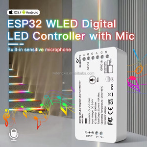 2026 HOT Selling O ESP32 LED Digital LED Controller with Mic DC 12-24 <strong>V</strong> 10 <strong>a</strong> MAX 800 IC MAX - Product Image 1