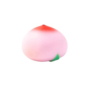 Peach Squishy Stress Relief <b>Toy</b> - Cute Fruit Squeeze <b>Toy</b> for Office <b>Desk</b> Fidget Sensory <b>Toy</b> - Product Image 5