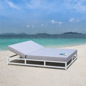 KT อลูมิเนียม Daybed กลางแจ้งกลางแจ้ง Sun Lounge เตียง