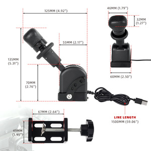Frein à main USB pour simulateur de jeu de course sur PC ETS2, compatible avec G20 G27 G29, angle réglable amélioré - Product Image 2