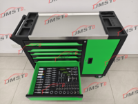 Chariot d'atelier professionnel CE vert grande capacité avec porte latérale, ensemble d'outils 200 pièces, OEM, pour garage et atelier