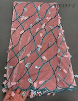 Tissu en dentelle de velours africain 100 % polyester de qualité supérieure 2026 avec strass, maille respirante, résistant au rétrécissement, pour couture DIY vintage sexy