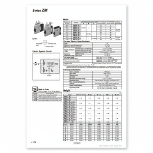 ชิ้นส่วนนิวเมติกส์ ZM131S-K5G-E15L ระบบสุญญากาศ SMC - Product Image 1
