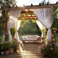 Moustiquaire en maille pour gazebo, rideau de protection extérieur pour jardin, auvent anti-insectes pour patio, pergola et fenêtre