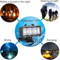 Lampe de plongée LED étanche Suptig en gros avec matériau PC pour la photographie sous-marine et autres caméras d'action