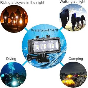 <span class=keywords><strong>Lampe</strong></span> de plongée LED étanche Suptig en gros avec matériau PC pour la photographie sous-marine et autres caméras d'<span class=keywords><strong>action</strong></span> - Product Image 5