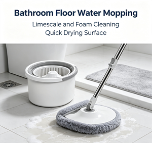 360 Rotating Self Wringing Mop and Bucket Set Microfiber Floor Cleaning Tool Sewage Separation for Home Office - Product Image 2