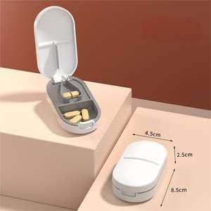 プレミアムピルカッター、シャープなステンレススチールブレード付きポータブル薬スプリッタータブレットとビタミン - Product Image 4