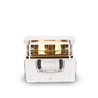 Pot cosmétique vide double couche au design unique pour crème visage et soins de la peau, contenances 3g, 5g, 10g, 15g, 30g, 50g