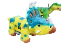 Dinosaure à bascule géant de 1,7 m à monnayeur pour enfant |   Attraction de terrain de jeux intérieur/extérieur animatronique télécommandée pour enfants