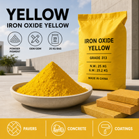 Pigment Jaune d'Oxyde de Fer Inorganique de Qualité Industrielle pour la Teinture des Plastiques, les Revêtements, l'Encre Cuir et les Applications Caoutchouc