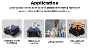 Ugv robot mobile plate-forme camion véhicule chenille plate-forme chariot de transport électrique plate-forme électrique <span class=keywords><strong>troll</strong></span> Tins-12E - Product Image 5