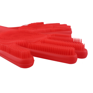 Gant de lavage de vaisselle en silicone écologique imperméable de haute qualité pour la maison et la cuisine - Product Image 5