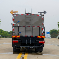 Pulvérisateur de pâte de ciment avec système de nettoyage intégré, moteur diesel, transmission 4x2, zone de pulvérisation de 8 à 12 m pour l'entretien routier et l'exportation mondiale