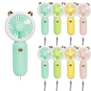 Nouveau mini ventilateur de poche avec lumière nocturne, USB, électrique, rechargeable, petit ventilateur de bureau portable avec batterie au lithium - Product Image 1