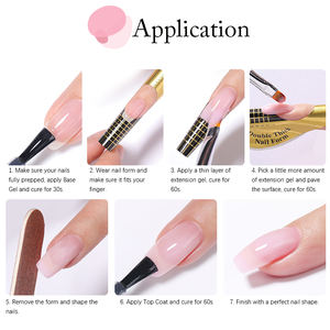 SUGAR 150 г самовыравнивающий густой твердый Гель-лак для ногтей с индивидуальным логотипом - Product Image 5