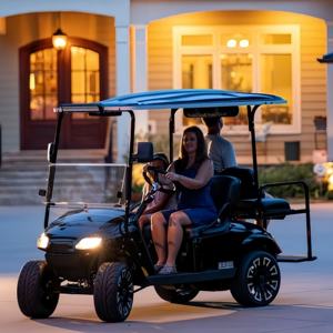 Voiturette de golf <span class=keywords><strong>Jucad</strong></span>, voiture <span class=keywords><strong>électrique</strong></span> de golf 4 places, voiturette de golf <span class=keywords><strong>électrique</strong></span> d'<span class=keywords><strong>occasion</strong></span> 60V 72V au lithium à vendre, recherche d'un modèle exclusif - Product Image 1