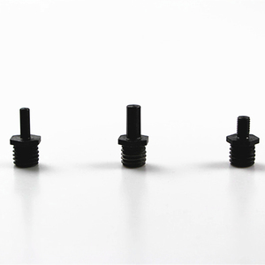 Juego de cepillos de fregado de alfombras para tapicería de detalles de coche de cerdas medianas amarillas 3 en 1 con 3 adaptadores de tornillos diferentes para <span class=keywords><strong>taladro</strong></span> - Product Image 4
