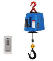 Mini treuil électrique 220V, outils de levage, sans fil, 500KG, treuil électrique 110V, câble métallique, treuil portable, traction électrique