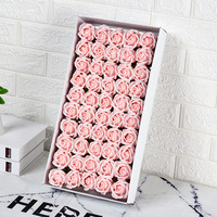 Vente en gros d'usine, savon en forme de rose à trois couches, cadeau de la Saint-Valentin