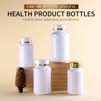 Bouteille en plastique vide en PET avec bouchon à vis pour capsules de vitamines, pilules, comprimés et médicaments – Vente en gros