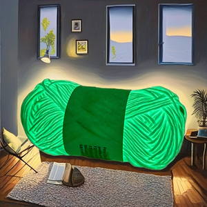 Luminous Woven Functional <strong>Yarn</strong>, Hand-woven Crocheted Luminous Wool Ball, 2mm <strong>100</strong> <strong>Polyester</strong> Sewing Textured <strong>Yarn</strong> Wholesale. - Product Image 3