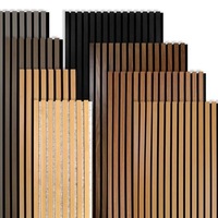 Panneaux muraux en MDF certifiés ISO, panneaux acoustiques en bois pour plafond, pour auditorium, école et hôpital - Imperméable, écologique