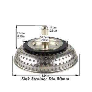 WaiiHO 008 Paquete de 2 Tapones para Fregadero de Cocina de Acero Inoxidable con Ajuste Universal para la Mayoría de los Fregaderos Estándar - Product Image 5