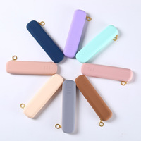 Sac de rangement étanche en silicone pour pinceaux de maquillage et éponges de beauté Pochette de maquillage de voyage anti-poussière