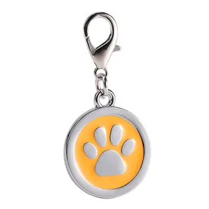 Klaar Om Gepersonaliseerde Qr Code Dog Tags Factory Custom Ronde Vorm Gegraveerde Logo Xvideo Metal Cross Bulk Hond Tag voor Mannen