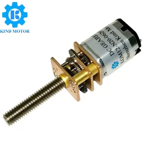 high quality micro dc 1.5v-24v 10mm 12mm 13mm 16mm M3 M4 screw shaft metal gear reducer motor for straight line movement