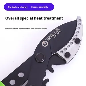 Sécateur <span class=keywords><strong>télescopique</strong></span> en aluminium extensible, cisaille de jardin à finition miroir, <span class=keywords><strong>coupe</strong></span>-branches à longue portée avec lame résistante à la rouille - Product Image 3