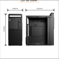 Boîtier d'ordinateur de bureau M5 en gros avec poignée portable, panneau latéral en acrylique (non-verre), châssis ATX, double USB 3.0, prend en charge les GPU de 250 mm