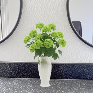 Vente en gros de fleurs artificielles en sérum à 3 branches, aspect réaliste, pour la décoration de centre de table de mariage ou de fête - Product Image 4