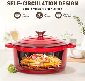 High Quality 4-Piece Dutch Oven Non-Stick <strong>Cookware</strong> Casserole Kitchen <strong>Cast</strong> Iron Enamel Soup Pots Set for Home Restaurant Hotel - Product Image 5