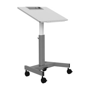 Bureau d'étude en bois moderne de qualité supérieure, réglable en hauteur, avec roulettes, pour le bureau et les espaces de travail commerciaux - Product Image 1