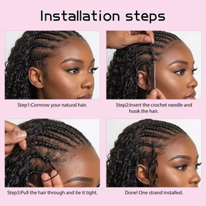 <span class=keywords><strong>Style</strong></span> Tendance 100g Cheveux Bouclés Naturels Noirs Birmans pour Crochet Livraison Mondiale Extensions 100% Cheveux Humains 18 Pouces Accessoires Capillaires - Product Image 6