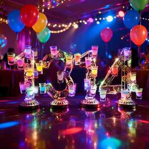 Soporte Luminoso para Vasos de Chupito con Forma de Corazón para Bar, Fiesta, KTV, Estante para Cócteles con Luz LED, Soporte para 520 Vasos - Product Image 3