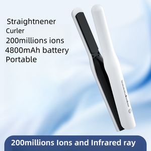 เครื่องยืดผม LED แบบไร้สายแบบพกพาเหล็กแบนสำหรับเดินทางโรงแรมและใช้งานกลางแจ้ง - Product Image 4