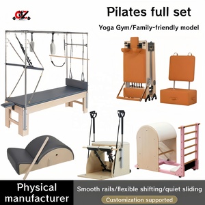 CZFIT Trapeze télescopique en bois d'érable avec tour, machine de gym réglable pour studio de Pilates et exercices corporels - Product Image 1