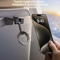 Support magnétique pour téléphone réglable à 720 degrés avec protection antidérapante et anti-chute pour voiture, lit, bureau