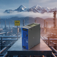 Alimentation électrique anti-explosion MORNSUN LIMF240-23B24 240W 24V 10A à sortie unique AC-DC, montage sur rail DIN, communication DCS 5G LED