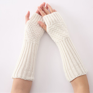 Gants chauds en <span class=keywords><strong>cachemire</strong></span> pour femmes, 10 pièces, manicle chauds, longs et souples, mitaines avec trous pour le pouce, sans doigts - Product Image 4