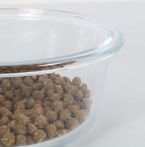 Neues Design Rainbow Pet Esstisch Clear High Boro silicate Heat proof Glass Bowl Stand Feeder für Katze und Hund - Product Image 4