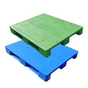 100% Virgin HDPE Fiat Plastic Pallet New Material Euro Style Single Faced for Pharmaceutical and Food Industry Use