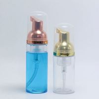 Botol Busa 30ml 50ml 2oz 80ml 100ml PET Dispenser Sabun Kosmetik Rose Gold Putih Perak Botol Pompa Busa